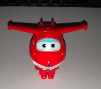 Super Wings Transform-A-Bots JETT 2" Toy Action Figure Cake Topper# free ship - Изображение 1 из 4