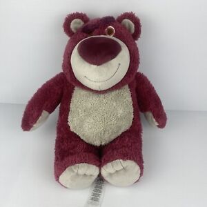 Disney Store Toy Story 3 Lotso Huggin Bear Plush 16" Soft Teddy Strawberry Scent