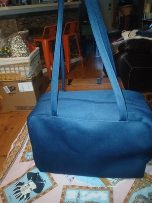 Дорожная сумка Giorgio Armani темно-синяя винил ПВХ - Изображение 1 из 4