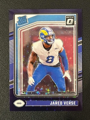 Jared Verse 2024 Donruss Optic Rated Rookie Purple Stars /15 Rams - Image 1 of 2