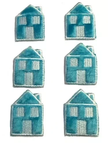 Blue House Haberdashery Patches Badges Plush Emroidered Badge Set of 6 - Image 1 of 4