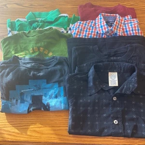 LOT of 7 Boys’ Short Sleeve Shirts Size XS / 4 - 5 Long Sleeve Button Down - Picture 1 of 16