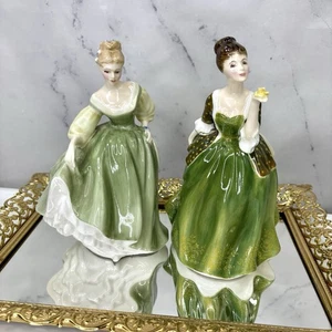 Royal Doulton Figurine FLEUR England Bone China Fair Lady Alison Victorian Lot - Picture 1 of 23
