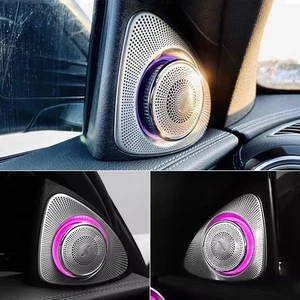 64 Colors Ambient Car Tweeters For Mercedes-Benz W213 E Class Rotating Speaker - Foto 1 di 12