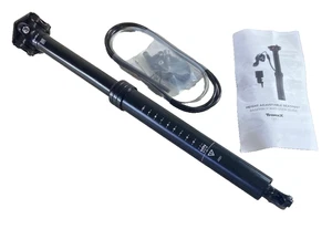 NEW TranzX Dropper Seatpost 31.6mm x 425mm 130mm Travel w/ Remote Lever - Picture 1 of 1