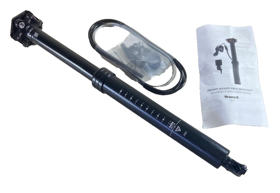 NOVO poste de assento conta-gotas TranzX 31,6mm x 425mm 130mm viagem com alavanca remota - Imagem 1 de 1