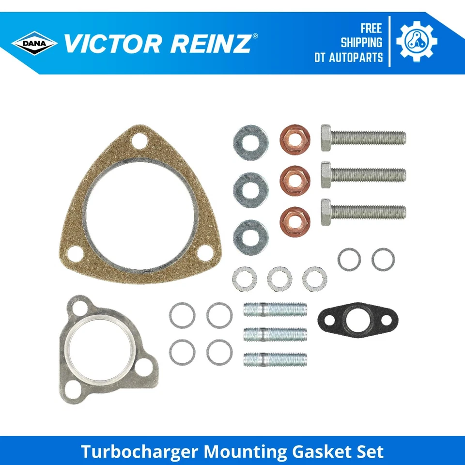 For 1997-2005 Audi A4 Quattro 1.8L Turbocharger Mounting Gasket Set Victor Reinz - Image 1 of 1