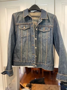 J Crew Denim Damen Jacke - Large - Knopfleiste - doppelte Brusttaschen - blau - Bild 1 von 4