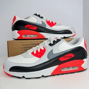 Nike Air Max 90 GTX Summit White/Bright Crimson Size 11.5 Men - Picture 1 of 8