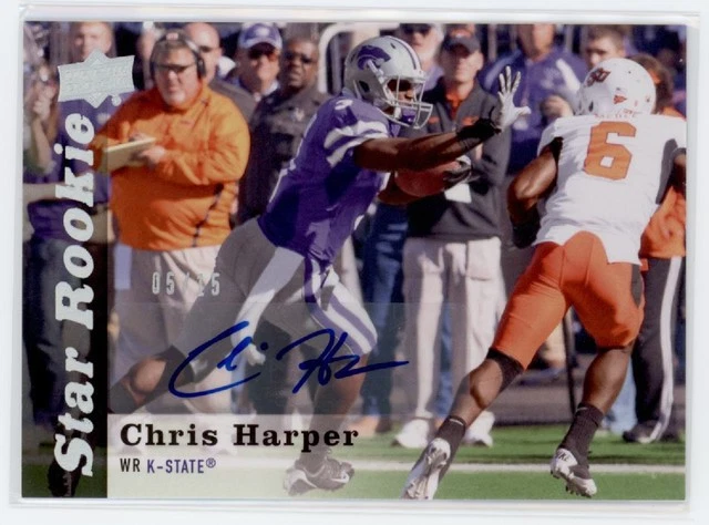 2013 Chris Harper Upper Deck Star Rookie  Auto  RC 5/15    #77 (21C2195) - Image 1 of 1