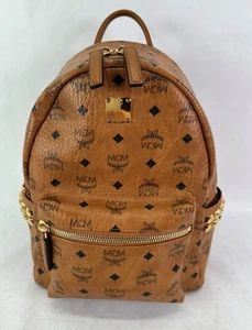 MCM Stark Side Studs Backpack In Visetos - Picture 1 of 12