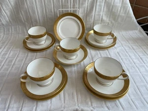 Wedgwood - ASCOT - 5 x Tea Trios (Teacups, Saucers & Teaplates) - Picture 1 of 6