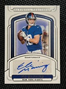 2024 Panini Tesori Nazionali Eli Manning Oro Firme Auto /49 - Foto 1 di 2