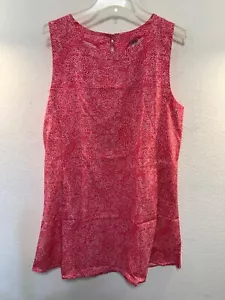 Rip Skirt Dress w pockets Women’s Size L Pink Casual Beachy Spring Hawaii NWT - Picture 1 of 12
