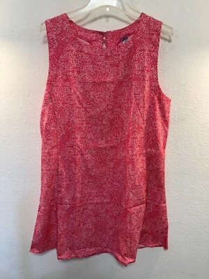 Rip Skirt Dress w pockets Women’s Size  L Pink  Casual Beachy Spring Hawaii NWT - Image 1 of 4