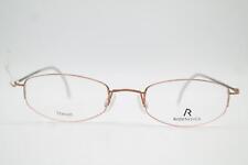 Glasses Rodenstock R 4438 Titanium Copper Brown Oval Eyeglass Frame New