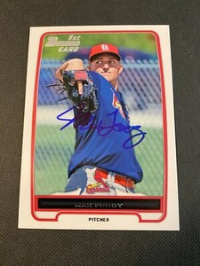Max Foody Signed 2012 Bowman Draft Card Auto Cardinals Autograph Baseball COA