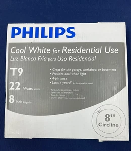 Philips FC8T9 COOL WHITE 22W 8" T9 Circline Fluorescent Bulb - Picture 1 of 8