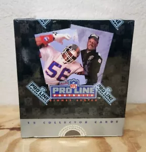 Tarjetas coleccionables de fútbol americano serie sello retratos línea profesional NFL Pro 1991 nueva caja sellada - Imagen 1 de 7