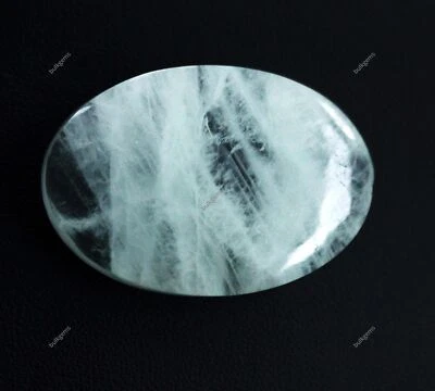 42 Ct NATURAL Cabochon Cut Brazilian White-Green Emerald Beryl Loose Gemstone - Image 1 of 4