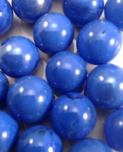 Canicas de vidrio 1" - 12 oz bolsa azul ópalo canicas brillantes 16 un. - Imagen 1 de 2