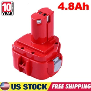 12V Battery For MAKITA  1220 1222 1050D 4191D 5093D 6313D 6916D 192681-5 4.8Ah - Picture 1 of 8