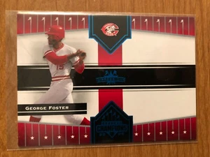 2005 Donruss Champions Impressions Blue George Foster Cincinnati Reds 038/100 - Picture 1 of 2