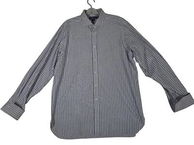 Ralph Lauren Purple Label Mens 17 Purple White Stripe French Cuff Dress Shirt - Image 1 of 4