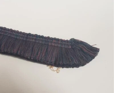 FRINGE CEPILLO 6 yardas 32" 1,5" azul marino/verde/rojo Foto 1 de 4