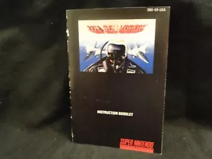 Custom Fan Art - U.N. Squadron Super Nintendo SNES Manual-Booklet Only Free SHIP - Picture 1 of 4
