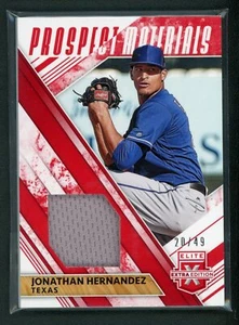2019 JONATHAN HERNANDEZ 20/49 JERSEY PANINI ELITE EXTRA EDITION - Picture 1 of 2