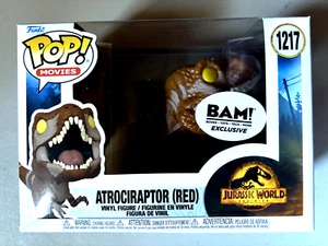 FUNKO POP #1217 MOVIES ATROCIRAPTOR RED EXCLUSIVE VINYL ACTION FIGURE NIB NM+ - Picture 1 of 2
