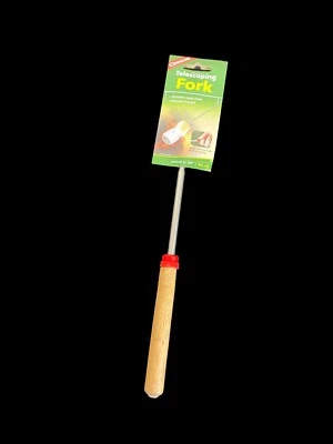Coghlan's Telescoping Fork Extends to 34" Stainless Steel Shaft & Wooden Handle - Image 1 of 3