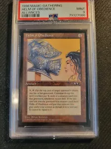 1996 MTG HELM OF OBEDIENCE Alliances PSA 9 MINT reserve list - Picture 1 of 2