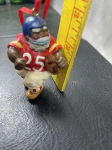 Football Ornament African American Football Player Santa - Picture 1 of 3