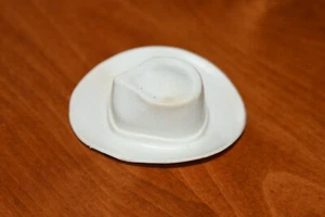 ORIGINAL VINTAGE 1973 Gabriel Lone Ranger White Rubber Hat - Imagen 1 de 6
