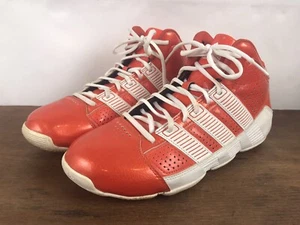 Adidas Commander 2 Orange & White Lace Up Basketball Shoes Mens 9 - Imagen 1 de 12
