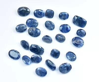 24 Pcs Untreated Natural Blue Ceylon Sapphire Certified Rare Loose Gemstone - Image 1 of 4