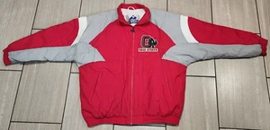 Vintage Ohio State Buckeyes Football Apex One Varsity Coat Jacket College NICE! - Picture 1 of 23