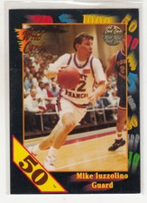 MIKE IUZZOLINO 1991-92 Wild Card NCAA 50 Stripe Parallel #88 St. Francis PA Mint