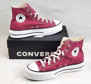 Converse Womens Chuck Taylor All Star Lift Platform Berry Size 9.5 (A05471F) New - Picture 1 of 9