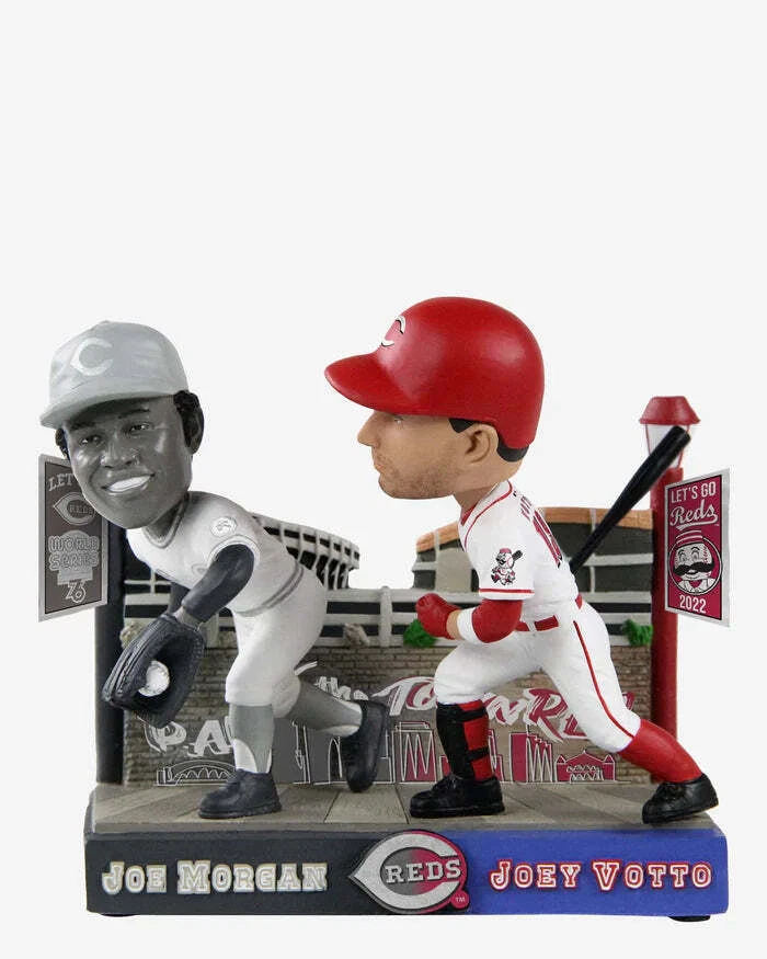 Joe Morgan & Joey Votto Cincinnati Reds Then And Now Bobblehead MLB Baseball - Image 1 of 1