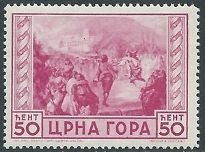 1943 MONTENEGRO IL SERTO DELLA MONTAGNA 50 CENT MNH ** - UR46-9 - Picture 1 of 1