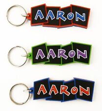 Boys name keyrings - bendy key ring - various names and colours available