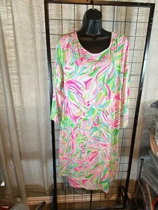 Lilly Pulitzer Ophelia Dress Croc My World Womens XXL 2 Extra Large NWT - Picture 1 of 6