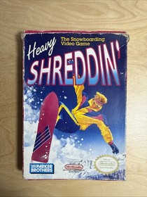 Heavy Shreddin Nintendo NES 1990 Original Box and Cartridge Snowboarding Tested