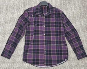 Camicia uomo Quicksilver grande manica lunga viola a quadri manica lunga flanella - Foto 1 di 8