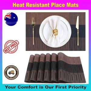Placemats,Style Placemats for Dining Table Set of 6, Heat Resistant Place Mats - Picture 1 of 8