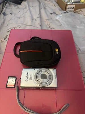 Canon PowerShot ELPH 135-16.0 MP Digital Camera-SD Card-Charger & Case-Tested - Image 1 of 4