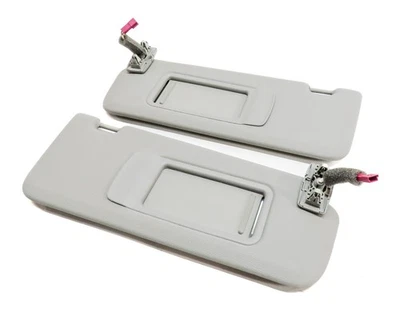 2011-2018 BMW X3 X4 (F25 F26) ПЕРЕДНИЙ ЛЕВЫЙ И ПРАВЫЙ СОЛНЦЕЗАЩИТНЫЙ КОЗЫРЕК КОМПЛЕКТ (СЕРЫЙ) - Изображение 1 из 4